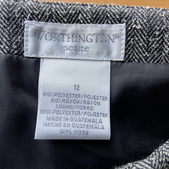 Worthington Ladies Herringbone Skirt Suit - Picture 5 of 6
